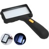Magnifying Glass with Light, 7X Desktop Handheld Large Magnifying Glass,