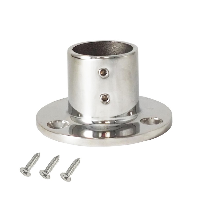 Douzime 90 Degree Boat Deck Handrail Rail Fitting Round Base
