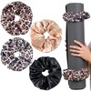 4 Pack Yoga Mat Scrunchie, Fits Standard Mats (Brown &