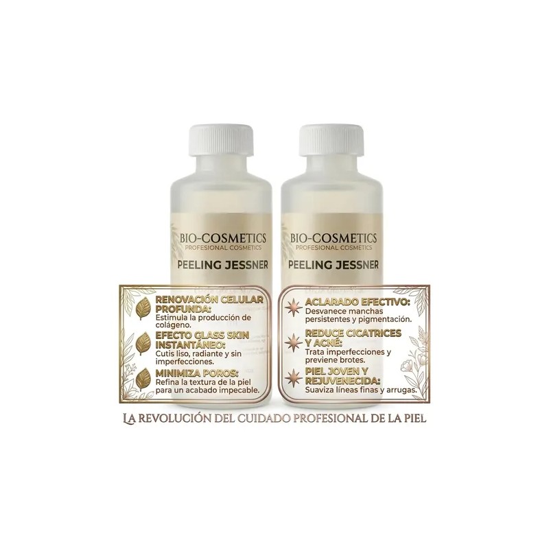 Peeling Jessner 250ml Efecto Glass Skin Manchas Acné Bio-cos