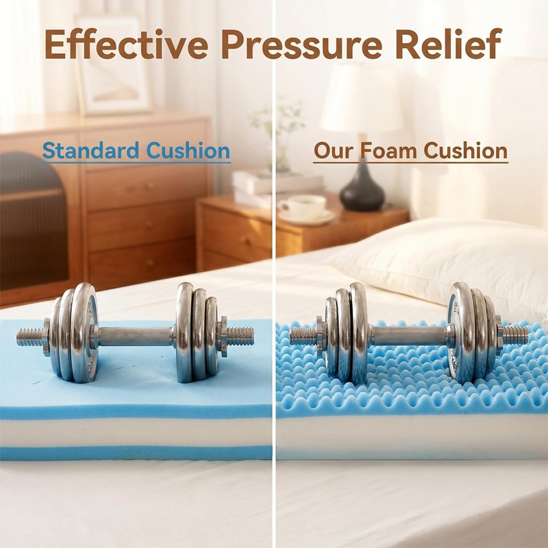 Egg Shaped Foam Pressure Relief Mattress for Bed Sore, Wedge