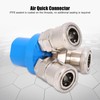 3Pcs 3Way Air Quick Coupling CType Round Tee Pneumatic Connector