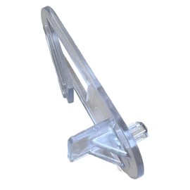 E.H.C. Locking Shelf Support Peg 1/4" (Choose Thickness 1/2", 5/8", 3/4") Cabinet/Furniture Clips - New or Replacement (10 Clear Plastic Locking Clips per Bag) (3/4" Thick)