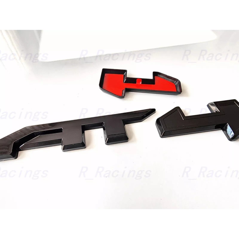 Auto Front Grill Gloss Black AT4 OVERLAY Emblem 2023+ Sierra