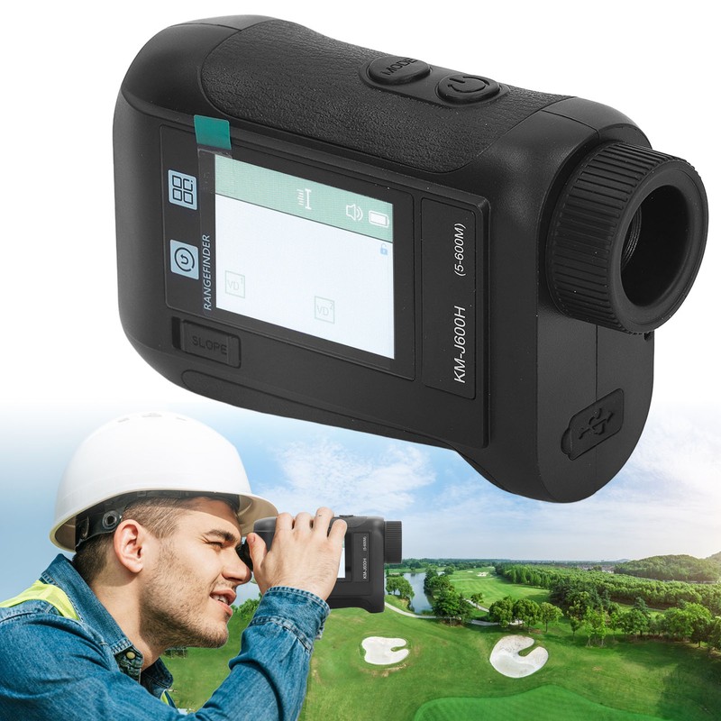 Laser Golf Rangefinder Voice Broadcast 656 Yards 6.5X Magnification Golf