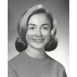 HILLARY CLINTON FIRST LADY HIGH SCHOOL YEARBOOK PHOTO 1865 8X10 PHOTO