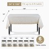 Gold Confetti 6 Pack Premium Disposable Plastic Tablecloth 54 x