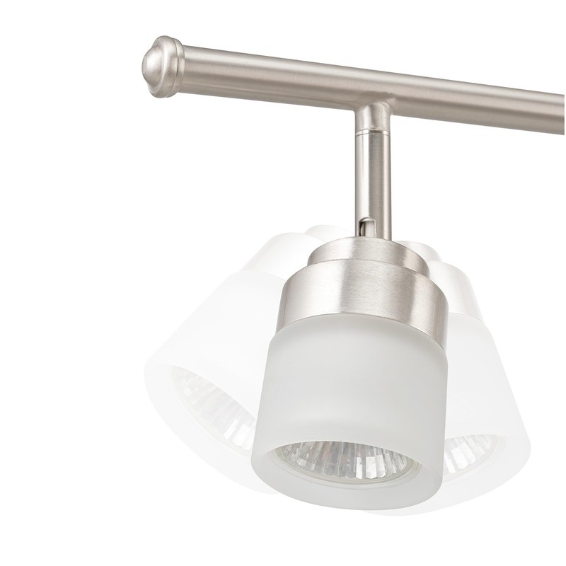 GLOBE Electric 59865 Spence 6-Light Foldable Track Lighting, Brushed Nickel,