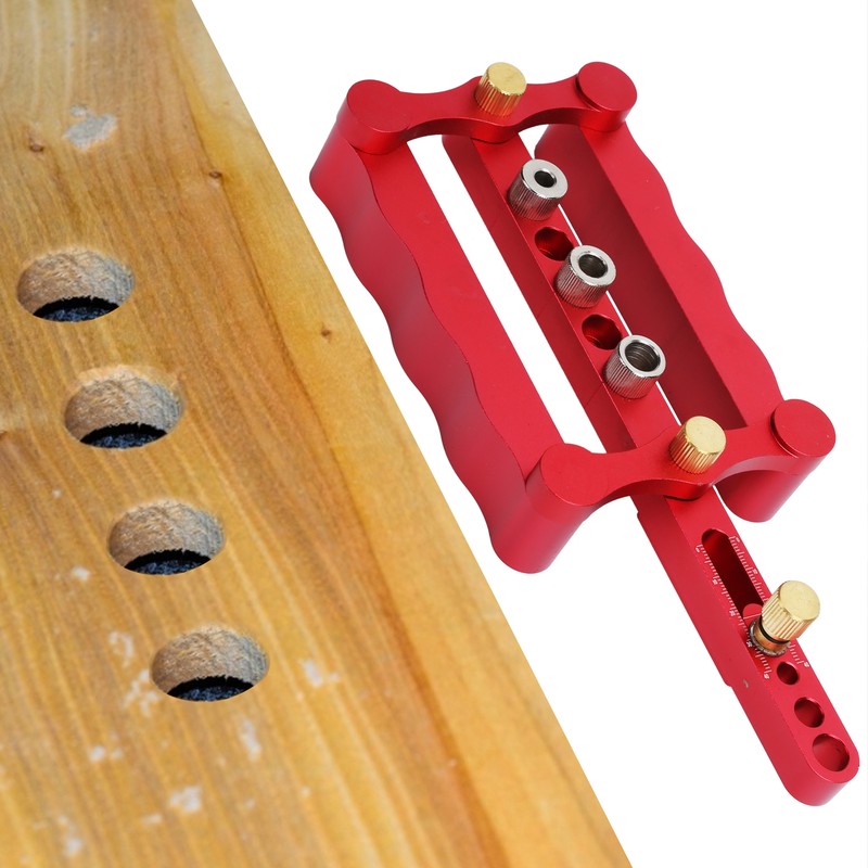 Self Centering Doweling Jig Borehole Locator with Scale Kit DIY