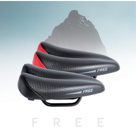 DUOPOWER Bicycle Saddle MTB Anti Prostate - Road Model Free 2021 Saddle Ergonomic No Tip Suitable for Mountain, Triathlon Without Nose Man Woman City Red