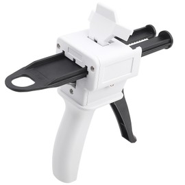 Dental 1:1/2:1 Cartridge Silicone Rubber Mixing Dispenser Delivery Impression Gun