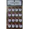 Christmas Paper Crafts Santa Glitter Gemstone Stickers - 16 PC-