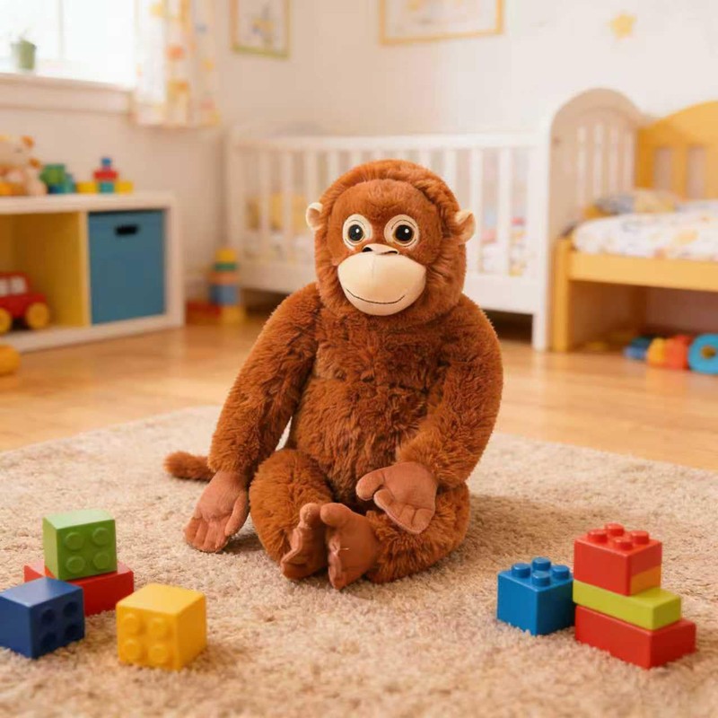 Babylounger Punch Monkey Plush,Orangutan, Gorilla Plush, Gorilla Stuffed Animal for