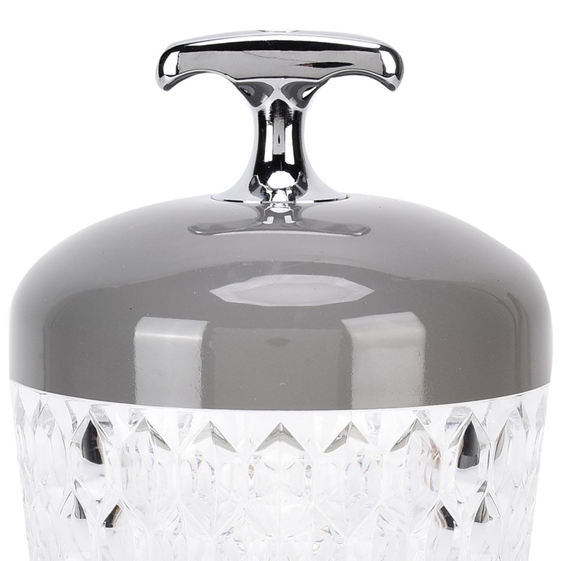 LED Crystal Table Lamp 3 Color Dimming USB Rechargeable Night