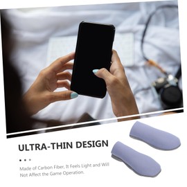 VILLFUL 10pcs Breathable Finger Sleeves for Gaming Ultra-thin Non-slip Covers for Enhanced Game Performance Comfortable and Lightweight Design for Mobile Gamers