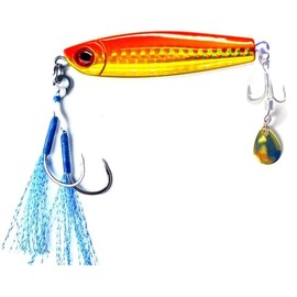 Zigging Z Dangun, 1.4 oz (40 g), 2.1 oz (60 g), Super Micro Size Like Tungsten (TG) Bullet! Dangun Jig Single Jig (Includes Assist Hook & Blade), Blade Tune Base, Small Bait, Cheat, Just Winding Mackina, Metal Jig, Shore Jigging, Slow Jigging, Light Jigg