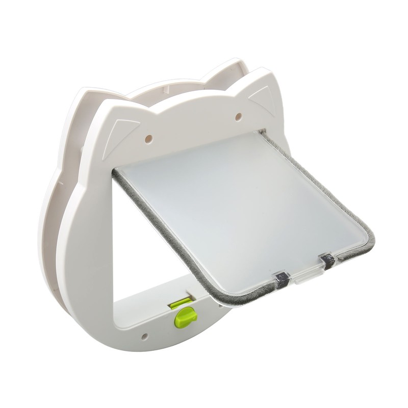 Pet Flap Door 4 Way Locking Noiseless Weather Resistant Cat