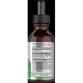 Horbäach Hawthorn Berry Liquid Extract | 2 fl oz | Alcohol Free, Vegetarian | by Horbaach