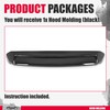 Kojem Hood Scoop Bulge Molding Compatible with 2014-2021 Toyota Tundra