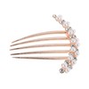 IWOWHERO Versatile Wedding Headpiece Hairpin Side Comb Rhinestone Pearl Bridal