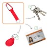 Karteo Lanyard Red with Carabiner Hook [Pack of 1] Short