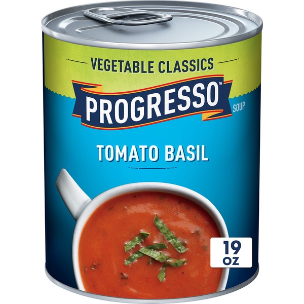 Progresso Vegetable Classics, Tomato Basil Soup, Gluten Free, 19 Oz,