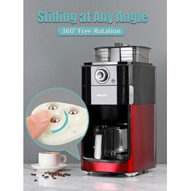 4 PCS Small Appliance Casters Wheels Sticky Swivel Pulleys Mini Self Adhesive Universal Wheel 360 Degree Rotation Storage Box Furniture Bins Bottom Trash Can Kitchen Appliances Caster (White)