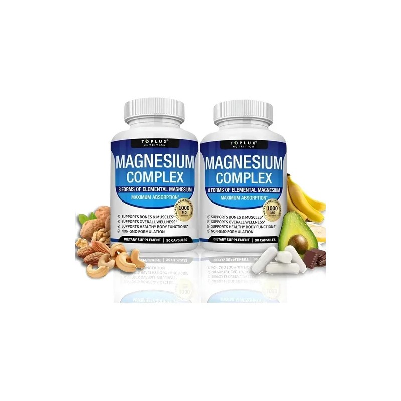 2pcs Complejo Magnesio 1000mg