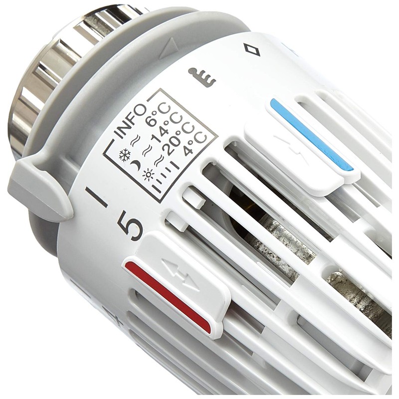 Heimeier Radiator Thermostatic Head Type K White Set of 4