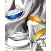 4 Pairs Futuristic Narrow Cyclops Sunglasses Robot Space Costume Color