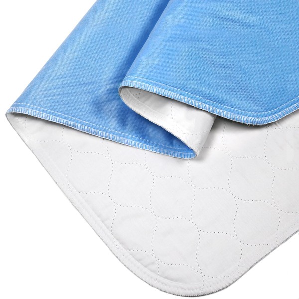 Heavy Absorbency Bed Pads 34"X52" (1 Pack), Washable and Reusable Incontinence Underpads, Waterproof Sheet and Mattress Protectors Kids, Adults, Elderly and Pets