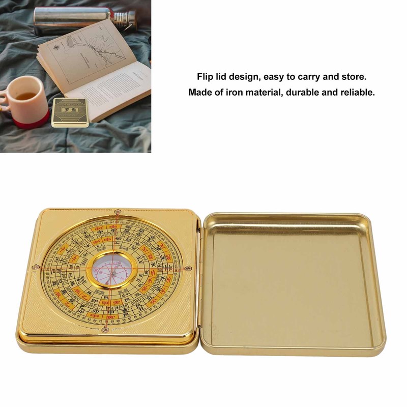 Feng Shui Luo Pan Iron Precise with Flipping Cover Feng