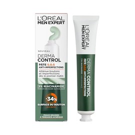 L'Oréal Men Expert - S.O.S Paste gegen Unreinheiten – Lokalisierte Pflege gegen Pickel und reinigende Maske – angereichert mit Niacinamid und Glykolsäure – Derma Control – 45 ml