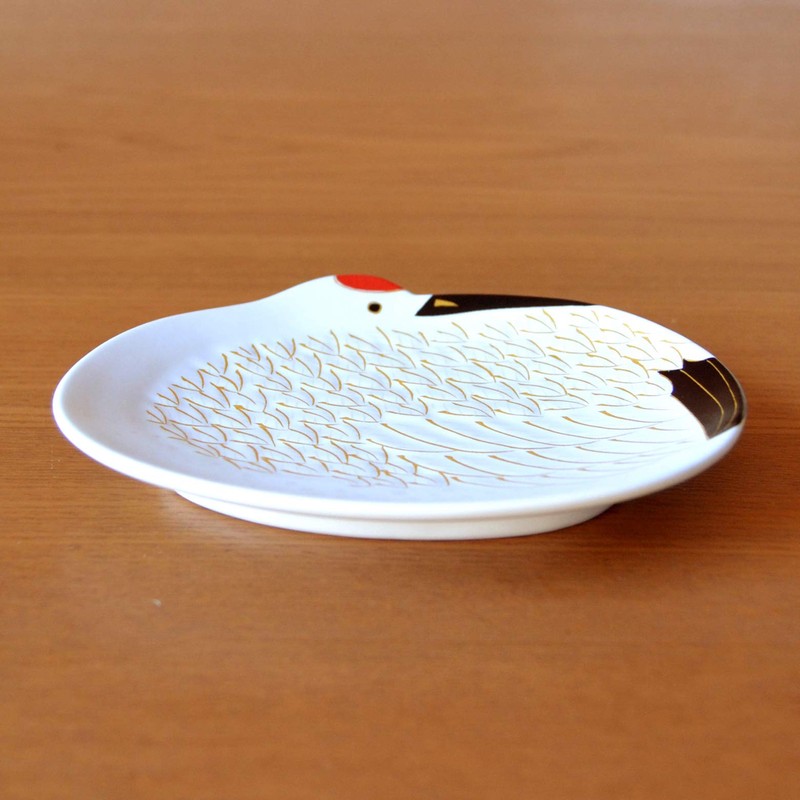 New Year's Tableware, Japanese Dinnerware, Small Plates, Cranes, Lucky, Arita