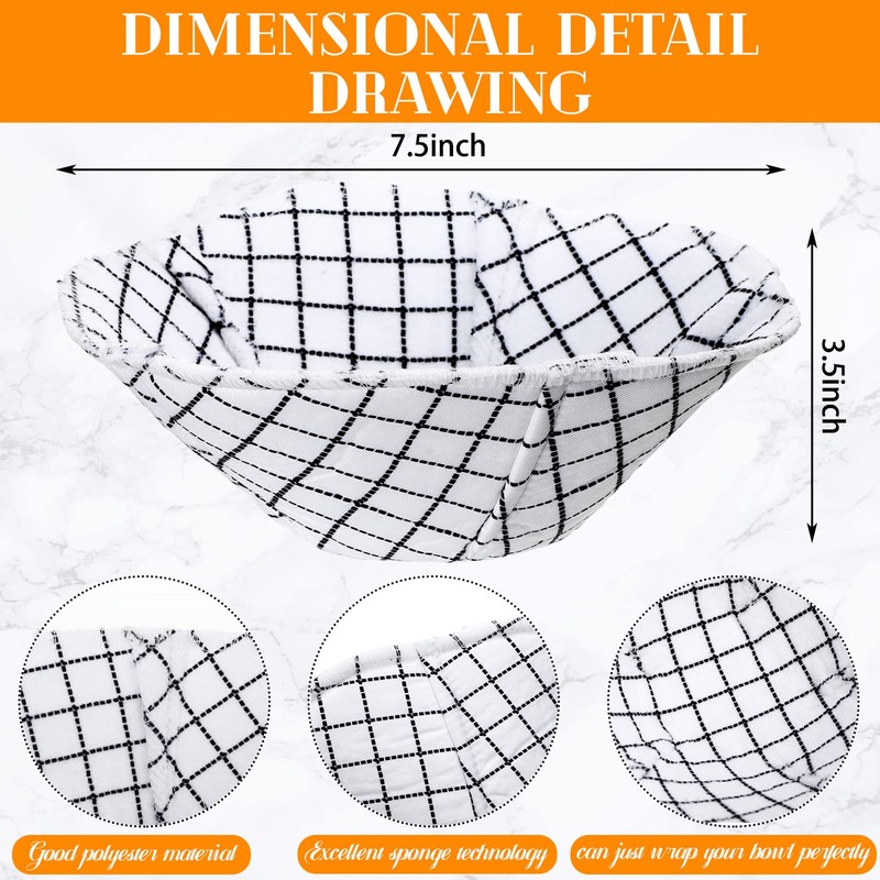 CHENGU Microwave Bowl Cozy Holders Set of 5, Microwave Hot