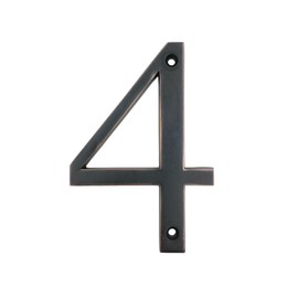 Aged Bronze 4" House Address Number (4)