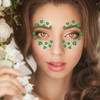 2 Pcs St. Patrick's Day Stickers Face Temporary Tattoo Glitter