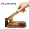 HOLIDYOYO 1pc Wooden Dough Presser for Dumpling Making Ergonomic Handle