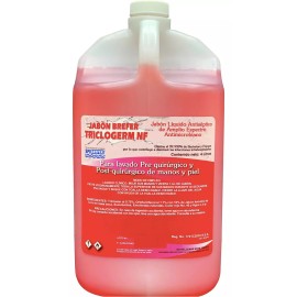 BREFER Jabón Quirúrgico Con Triclosan Para Uso Hospitala Caja 4 Env