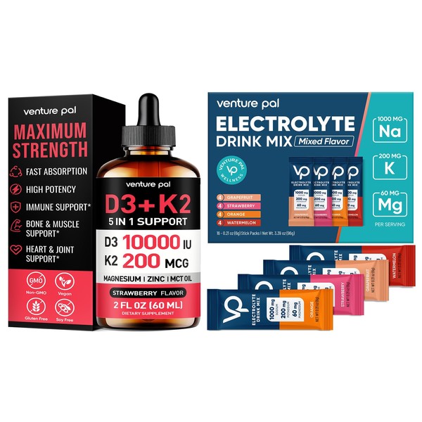 Venture Pal Venture Pal Vitamin D3 10000 IU Plus K2