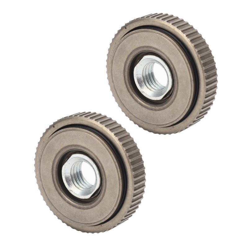 2Pcs Angle Grinder Flange Nut Self Locking M14 50mm Alloy