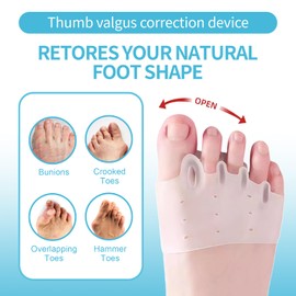 1 Stück Hallux valgus schiene, Toe Zehenspreizer, Hallux Valgus Korrektur, Ballenzeh-Korrektor für Damen und Herren, Toe Separator, Bunion Corrector, Linderung Reibung