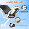 intelamp Solar Street Lights Outdoor Waterproof 3000LM 12500mAh Security Flood