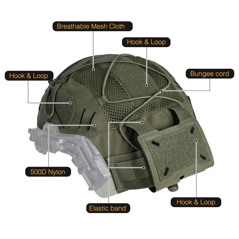 IDOGEAR Tactical Helmet Cover for Team Wendy Helmet Counterweight Battery