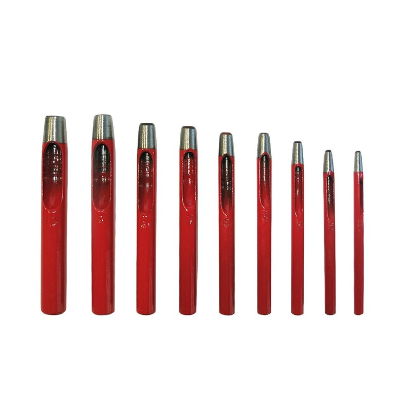 S&R Hole Punch IRON set, round/Made in Germany / 9