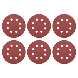 HARFINGTON 20 Pcs 5 Inch Sanding Discs, 1500 Grit Hook and Loop Sandpaper, 8-Hole Aluminum Oxide Orbital Sander Sandpaper for Woodworking Automotive Metal Polishing, Red
