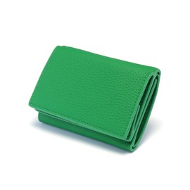HAKATA NO MORI LEATHER Trifold Wallet, Genuine Leather, Women's, Men's, Bills, Stores Without Folding, Mini Wallet, Compact, Foldable, Small, Lightweight, Mini Wallet, Box Shape, Coin Purse, Card Coin