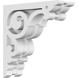 Ekena Millwork CORP01X06X06HU Hurley PVC Corbel, 1 7/8"W X 6"D X 6"H, White