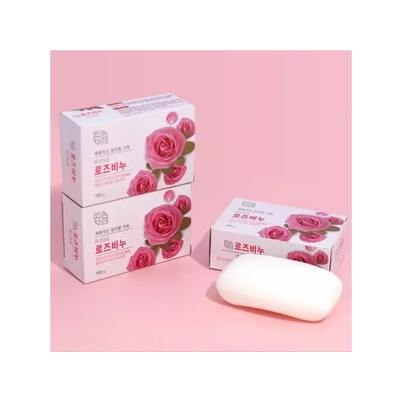 Mugunghwa 무궁화 자연미인 로즈비누 90g x 48개 (1BOX) Mugunghwa Natural