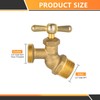 5-Pack HeSun Brass No-Kink Hose Bibb Valve, 1/2" MIP Inlet